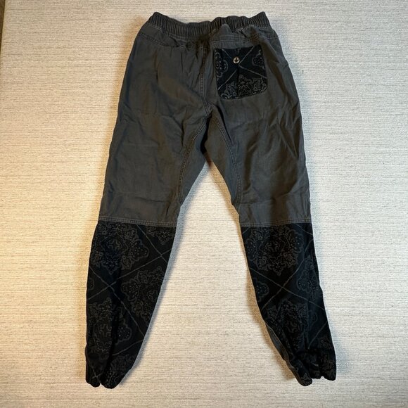 Vintage Style Mens Jogger Pants With Elastic Waist & Bandana Print Grunge Punk - Picture 2 of 16